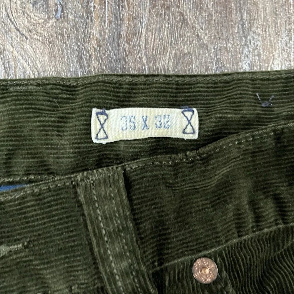 Polo Ralph Lauren Corduroy Pants Mens 35x32 Olive Green